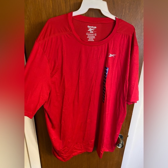 NWT Men’s Red Reebok Textured Active Tee Size XXL - Picture 8 of 15